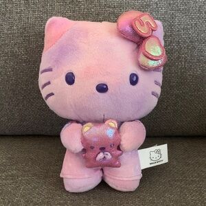 50th Anniversary Hello Kitty Plush with Teddy Bear Sanrio 8” Plush Animal